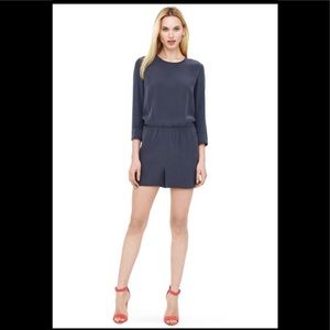 Club Monaco 3/4 Sleeve Silk Romper